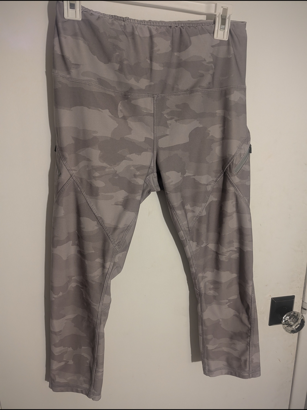 RBX Gray Camo High-Waist Leggings